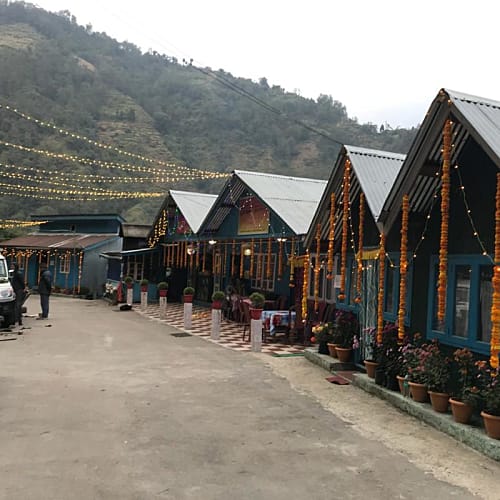 SRK439 Hill facing cottages in Srikhola