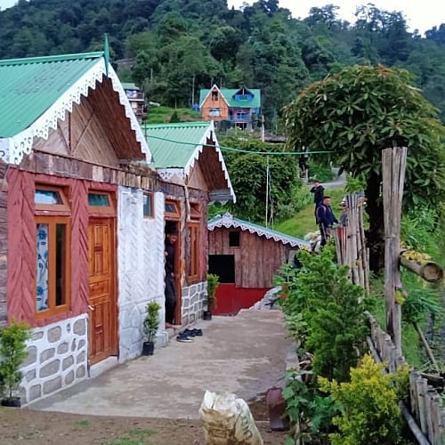 DWP137 Mountain View Wooden Cottage