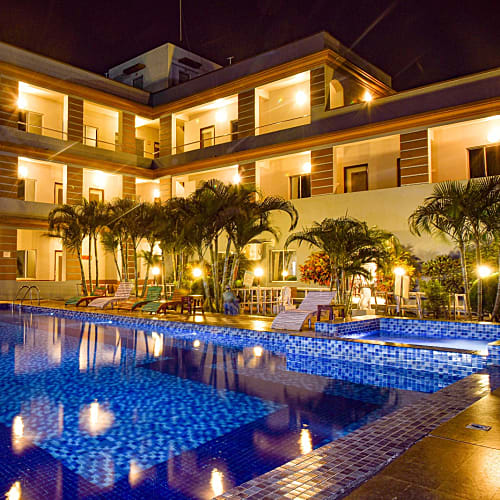MDM566 Beautiful Mandarmani poolside beach resort 
