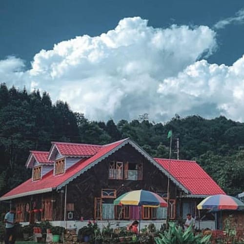 BJB244 Beautiful Wooden Homestay in Bijanbari Surrounded by Mountains