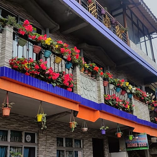 front view from homestay
