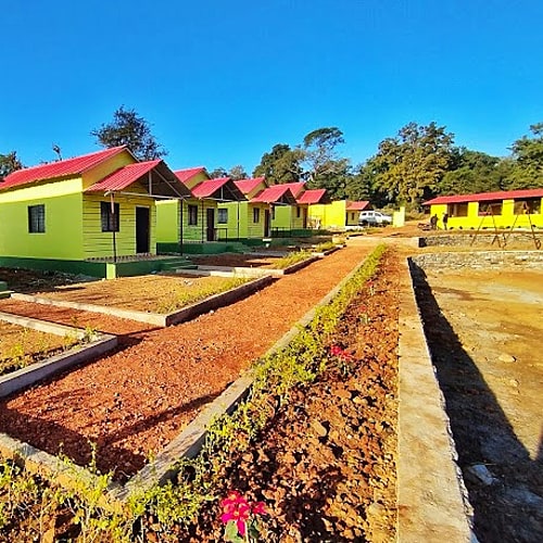 AJD480 Well decorated cottage resorts in Ajodhya Hills