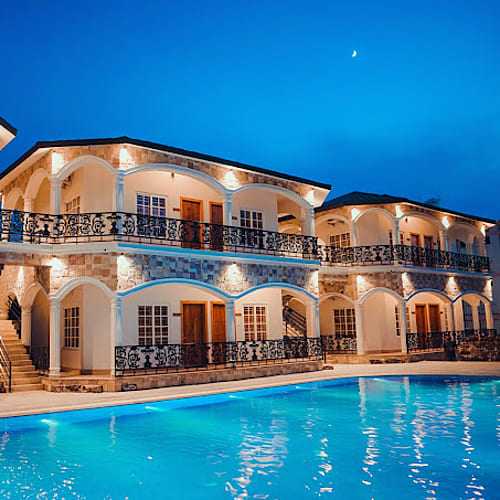 SNK817 Premium White Villa Resort in Shantiniketan