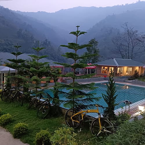 BJB112 Riverside Farmstay with pool in Bijanbari