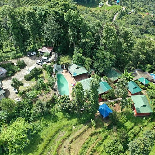 GTK1255 Mountain view Sikkimese House In Gangtok